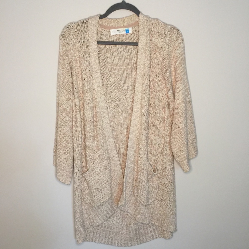 Anthropologie Sparrow Long Open Cardigan